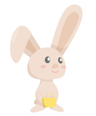 バッグを持つウサギ