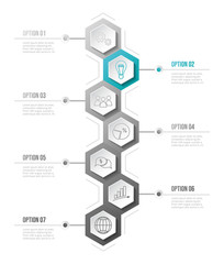 Company milestone with business icons - company timeline. Vector