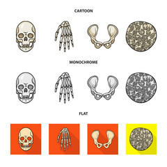 Vector illustration of medicine and clinic icon. Collection of medicine and medical stock symbol for web.