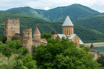 Ananuri is a castle complex on the Aragvi River in Georgia.