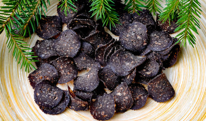 Premium reindeer meat chips from Lapland. Alder smoked and air-dried salty snack