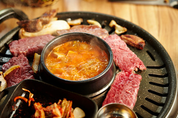 Korean BBQ with hot pot
