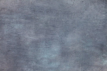 Fototapeta premium Canvas coated with aqua blue and grey acrylic paint with texture strokes. Abstract textural background.