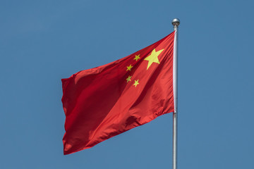 Naklejka na ściany i meble National red flag of china