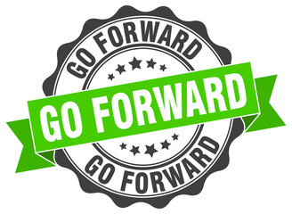 go forward stamp. sign. seal