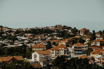 Fototapeta na wymiar Sighnaghi town in Kakheti region in Georgia