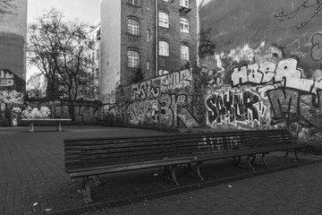 berlin black white graffiti