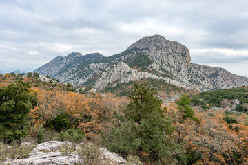 Antalya - Turkey. December 21, 2017. Termessos Ancient City wintertime in Antalya, Turkey.Termessos one of Turkey’s major attractions, 30km northwest of Antalya .