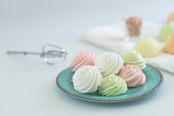colorful amazing meringues cookies