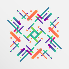 Dynamic and colorful template for advertising, vector illustration