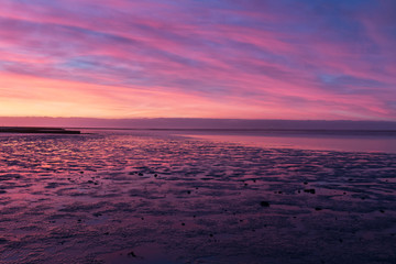 Sonnenuntergang an der Nordsee