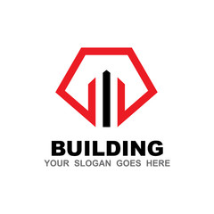 Building logo design vector template