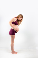 Obraz na płótnie Canvas Fit in der schwangerschaft