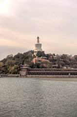 Beihai Park in winter, Beijing, China