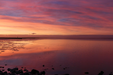 Sonnenuntergang an der Nordsee