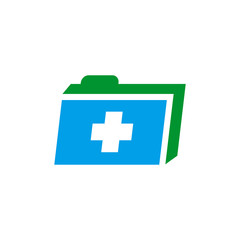 Medical logo design vector template with cross icon