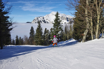 sports d'hiver - ski de piste