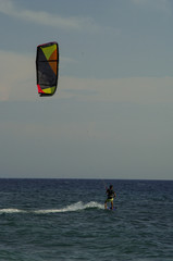 Kitesurfing in Ada Bojana, Montenegro