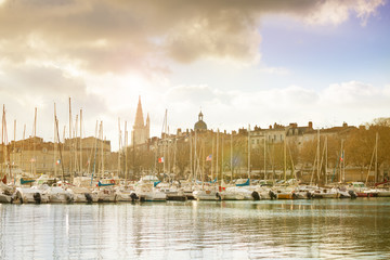 Marina in Downton of La Rochelle, west France