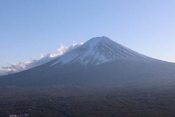 Fototapeta na wymiar Fuji mountain scene from Tenjo mountain