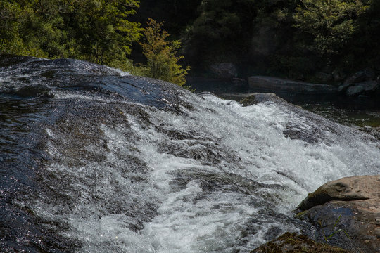 Te Urewera National Park. New Zealand. Waterfall