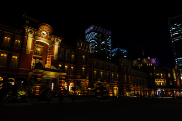 Tokyo station night view (No.1703)