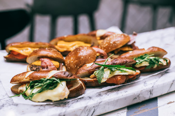 Different types of sandwiches