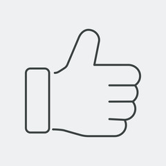 Thumb up lineal icon