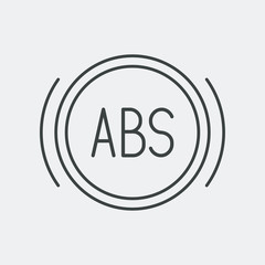 ABS lineal icon