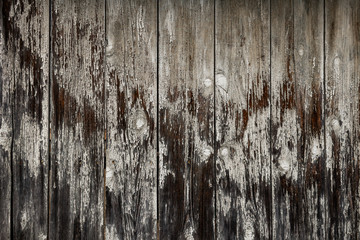 Retro style wood background with cracked paint