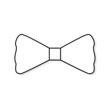 recommend clip art: black bow tie icon- vector illustration