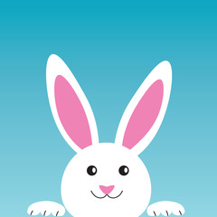 happy easter bunny- vector illustration