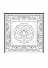 Rectangle with circular pattern