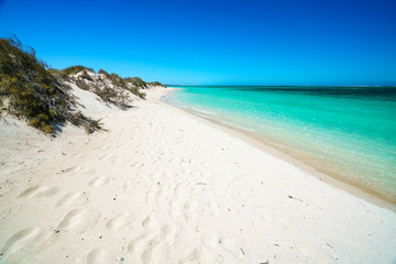 white sand on the beach of turquoise bay, cape range, western australia 24