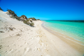 white sand on the beach of turquoise bay, cape range, western australia 25