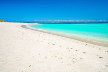 white sand on the beach of turquoise bay, cape range, western australia 32