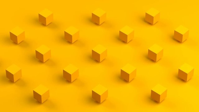 Modern background for poster, cover, branding, banner. Abstract 3d rendering of geometric shapes. Computer generated loop animation.