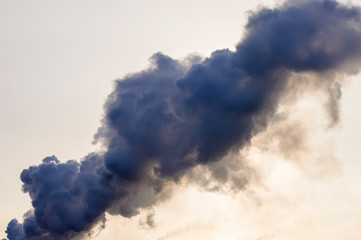 smoke against the sky