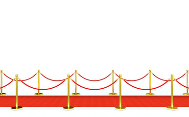 red carpet and barrier