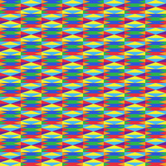 Colorful Kente Cloth Seamless Pattern - Beautiful Kente cloth repeating pattern design