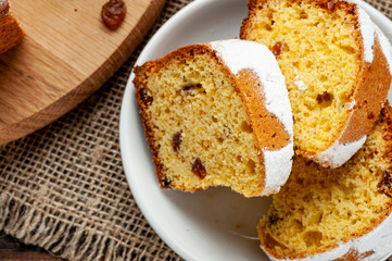 homemade traditional fruit cake