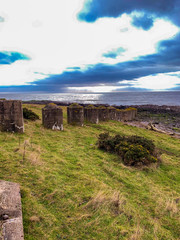 Fototapeta na wymiar old sea defences 