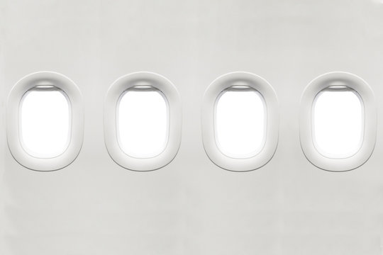 Fototapeta Isolated airplane window