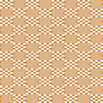 Gold and White Kente Cloth Seamless Pattern - Beautiful Kente cloth repeating pattern design