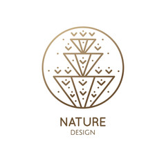 Geometrical flower logo
