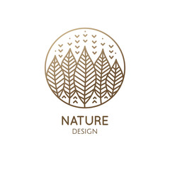 Geometrical nature logo