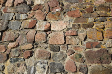 Wall of stones as a texture