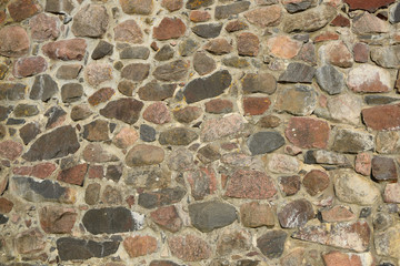 Wall of stones as a texture
