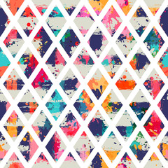 Template seamless geometric abstract pattern. Can be used on packaging paper, fabric, background for different images, etc.