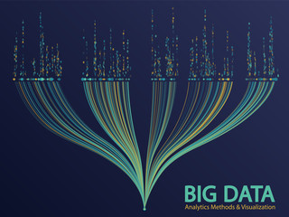 Big data visualization concept vector.